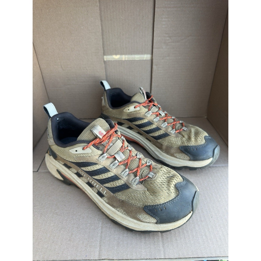 Merrell Chameleon II Stretch Mens 10 Trail Hiking Shoes Vibram Tan Brown J037529